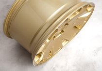 NEW 19 INCH ISPIRI CSR2 ALLOY WHEELS IN VINTAGE GOLD WITH POLISHED LIP AND DEEPER CONCAVE 9.5" REAR OPTION 5x112