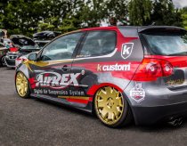 NEW 19 INCH ISPIRI CSR2 ALLOY WHEELS IN VINTAGE GOLD WITH POLISHED LIP AND DEEPER CONCAVE 9.5" REAR OPTION 5x112