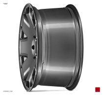 NEW 18 INCH ISPIRI CSR2 ALLOY WHEELS IN CARBON GRAPHITE WITH POLISHED LIP AND DEEPER CONCAVE 9.5" REAR 5x120