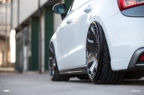 NEW 18 INCH ISPIRI CSR2 ALLOY WHEELS IN CARBON GRAPHITE WITH POLISHED LIP AND DEEPER CONCAVE 9.5" REAR 5x120