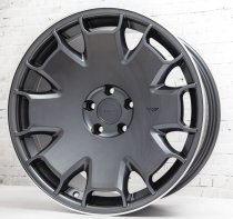 NEW 18 INCH ISPIRI CSR2 ALLOY WHEELS IN CARBON GRAPHITE WITH POLISHED LIP AND DEEPER CONCAVE 9.5" REAR 5x120