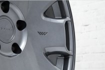 NEW 18 INCH ISPIRI CSR2 ALLOY WHEELS IN CARBON GRAPHITE WITH POLISHED LIP AND DEEPER CONCAVE 9.5" REAR 5x120
