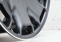 NEW 19 INCH ISPIRI CSR2 ALLOY WHEELS IN CARBON GRAPHITE WITH POLISHED LIP, DEEPER CONCAVE 9.5" ALL ROUND 5x112