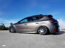 NEW 19 INCH ISPIRI CSR2 ALLOY WHEELS IN CARBON GRAPHITE WITH POLISHED LIP, DEEPER CONCAVE 9.5" ALL ROUND 5x112