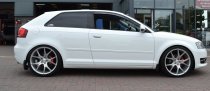 NEW 19 INCH VEEMANN V-FS20 ALLOY WHEELS IN SILVER MACHINED WITH DEEPER CONCAVE 9.5" REAR 5x112