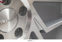NEW 19 INCH VEEMANN V-FS27R ALLOY WHEELS IN SILVER MACHINED WITH DEEPER CONCAVE 9.5" REAR 5x120