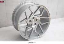 NEW 19 INCH VEEMANN V-FS27R ALLOY WHEELS IN SILVER MACHINED WITH DEEPER CONCAVE 9.5" REAR 5x120