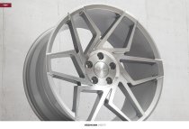 NEW 19 INCH VEEMANN V-FS27R ALLOY WHEELS IN SILVER MACHINED WITH DEEPER CONCAVE 9.5" REAR 5x120