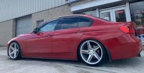 NEW 19 INCH VEEMANN V-FS31 ALLOY WHEELS IN SILVER MACHINED WITH DEEPER CONCAVE 9.5" REARS 5x120
