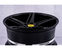 NEW 18 INCH VEEMANN V-FS31 ALLOY WHEELS IN GLOSS BLACK WITH DEEPER CONCAVE 9" REAR OPTION 5x112