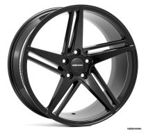 NEW 18 INCH VEEMANN V-FS31 ALLOY WHEELS IN GLOSS BLACK WITH DEEPER CONCAVE 9″ REAR OPTION 5x112