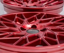 NEW 19 INCH VEEMANN V-FS29R ALLOY WHEELS IN CANDY RED WITH DEEPER CONCAVE 9.5" REARS 5x112
