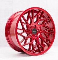 NEW 19 INCH VEEMANN V-FS29R ALLOY WHEELS IN CANDY RED WITH DEEPER CONCAVE 9.5" REARS 5x112