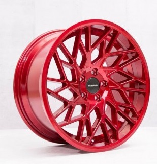 NEW 19" VEEMANN V-FS29R ALLOY WHEELS IN CANDY RED WITH WIDER 9.5" REARS