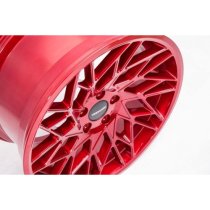 NEW 19 INCH VEEMANN V-FS29R ALLOY WHEELS IN CANDY RED WITH DEEPER CONCAVE 9.5" REARS 5x112
