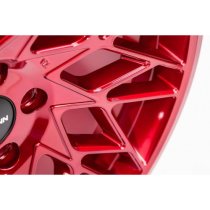 NEW 19 INCH VEEMANN V-FS29R ALLOY WHEELS IN CANDY RED WITH DEEPER CONCAVE 9.5" REARS 5x112