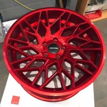 NEW 19" VEEMANN V-FS29R ALLOY WHEELS IN CANDY RED WITH WIDER 9.5" REARS