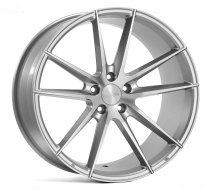 NEW 20 INCH VEEMANN V-FS25 ALLOY WHEELS IN SILVER MACHINED WITH DEEPER CONCAVE 10″ REAR OPTION 5x112