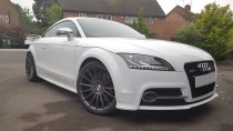 NEW 19 INCH VEEMANN V-FS19 ALLOY WHEELS IN GLOSS GRAPHITE, DEEPER CONCAVE 9.5" ALL ROUND 5x120