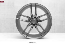NEW 20 INCH VEEMANN V-FS28 ALLOY WHEELS IN GLOSS GRAPHITE WITH DEEP CONCAVE 10" REARS 5x120