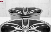 NEW 20 INCH VEEMANN V-FS28 ALLOY WHEELS IN GLOSS GRAPHITE WITH DEEP CONCAVE 10" REARS 5x120
