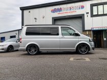 NEW 20 INCH VEEMANN V-FS28 ALLOY WHEELS IN GLOSS GRAPHITE WITH DEEP CONCAVE 10" REARS 5x120