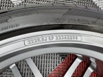 NEW 22 INCH VEEMANN V-FS28 ALLOY WHEELS IN GLOSS GRAPHITE WITH DEEPER CONCAVE 10.5" REARS INCLUDING PART WORN TYRES 5x120