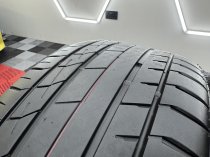 NEW 22 INCH VEEMANN V-FS28 ALLOY WHEELS IN GLOSS GRAPHITE WITH DEEPER CONCAVE 10.5" REARS INCLUDING PART WORN TYRES 5x120