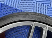 NEW 22 INCH VEEMANN V-FS28 ALLOY WHEELS IN GLOSS GRAPHITE WITH DEEPER CONCAVE 10.5" REARS INCLUDING PART WORN TYRES 5x120