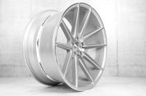 NEW 21 INCH VEEMANN V-FS4 ALLOY WHEELS IN SILVER MACHINED WITH DEEPER CONCAVE 10.5" REARS 5x112