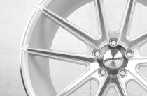 NEW 21 INCH VEEMANN V-FS4 ALLOY WHEELS IN SILVER MACHINED WITH DEEPER CONCAVE 10.5" REARS 5x112