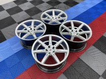 NEW 20 INCH ZITO ZS07 ALLOYS IN HYPER SILVER WITH DEEPER CONCAVE 11" REAR 5x120
