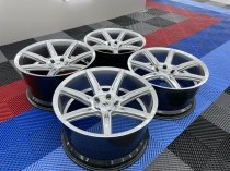 NEW 20 INCH ZITO ZS07 ALLOYS IN HYPER SILVER WITH DEEPER CONCAVE 11" REAR 5x120