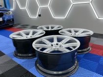 NEW 20 INCH ZITO ZS07 ALLOYS IN HYPER SILVER WITH DEEPER CONCAVE 11" REAR 5x120