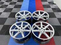 NEW 20 INCH ZITO ZS07 ALLOYS IN HYPER SILVER WITH DEEPER CONCAVE 11" REAR 5x120