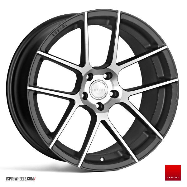 NEW 20 INCH ISPIRI ISR6 ALLOY WHEELS IN SATIN GRAPHITE WITH POLISHED FACE WITH DEEPER CONCAVE 10" REARS 5x112