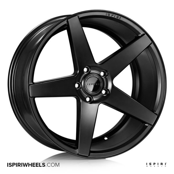 NEW 20 INCH ISPIRI ISR5 ALLOY WHEELS IN MATT BLACK WITH DEEPER CONCAVE 10" REARS 5x120