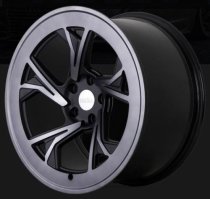 NEW 19 INCH RADI8 R8C5 ALLOY WHEELS IN DARK MIST WITH MACHINED FACE WITH DEEPER CONCAVE 10" REARS 5x112
