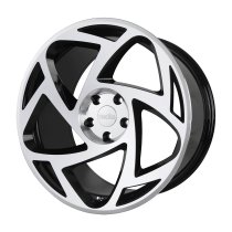 NEW 20 INCH RADI8 R8S5 ALLOY WHEELS IN GLOSS BLACK WITH POLISHED FACE AND DEEPER CONCAVE 10" REARS 5x112