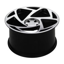 NEW 20" RADI8 R8S5 ALLOY WHEELS IN GLOSS BLACK WITH POLISHED FACE, WIDER 10" REARS