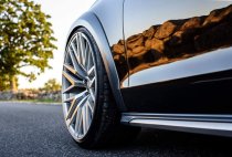 NEW 20 INCH AXE EX30 ALLOY WHEELS IN SILVER WITH POLISHED FACE AND DEEPER CONCAVE 10" REAR 5x120