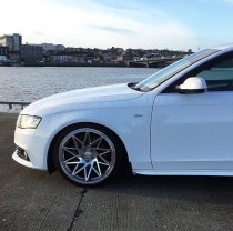 NEW 19 INCH VEEMANN V-FS35 ALLOY WHEELS IN SILVER MACHINED WITH DEEPER CONCAVE 9.5" REARS 5x120