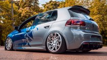 NEW 19 INCH VEEMANN V-FS35 ALLOY WHEELS IN SILVER MACHINED WITH DEEPER CONCAVE 9.5" REARS 5x120