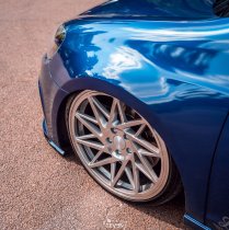 NEW 19 INCH VEEMANN V-FS35 ALLOY WHEELS IN SILVER MACHINED WITH DEEPER CONCAVE 9.5" REAR OPTION 5x112