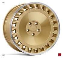NEW 18 INCH ISPIRI CSRD TF DIRECTIONAL ALLOY WHEELS IN VINTAGE GOLD WITH DEEPER CONCAVE 9.5" REAR OPTION 5x100