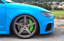 NEW 21 INCH ISPIRI FFR5 5 SPOKE ALLOYS IN MATT CARBON BRONZE, WITH DEEPER CONCAVE 10.5" REAR 5x120