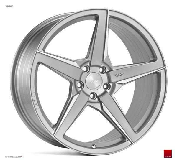 NEW 21 INCH ISPIRI FFR5 ALLOY WHEELS IN PURE SILVER BRUSHED WITH DEEPER CONCAVE 10.5" REARS 5x120
