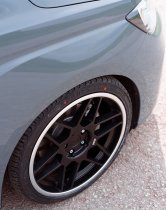 NEW 18 INCH 3SDM 0.09 ALLOY WHEELS IN MATT BLACK WITH POLISHED LIP AND DEEPER CONCAVE 9.5" REAR OPTION 5x112