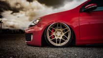 NEW 18 INCH 3SDM 0.09 ALLOY WHEELS IN GLOSS GOLD WITH POLISHED LIP WITH DEEPER CONCAVE 9.5" REAR OPTION 5x112