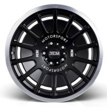 NEW 18 INCH 3SDM 0.66 ALLOY WHEELS IN MATT BLACK WITH POLISHED LIP AND DEEPER CONCAVE 9.5" REAR OPTION 5x112